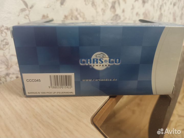 Barkas (баркас) b1000, пожарная, модель, 1:43