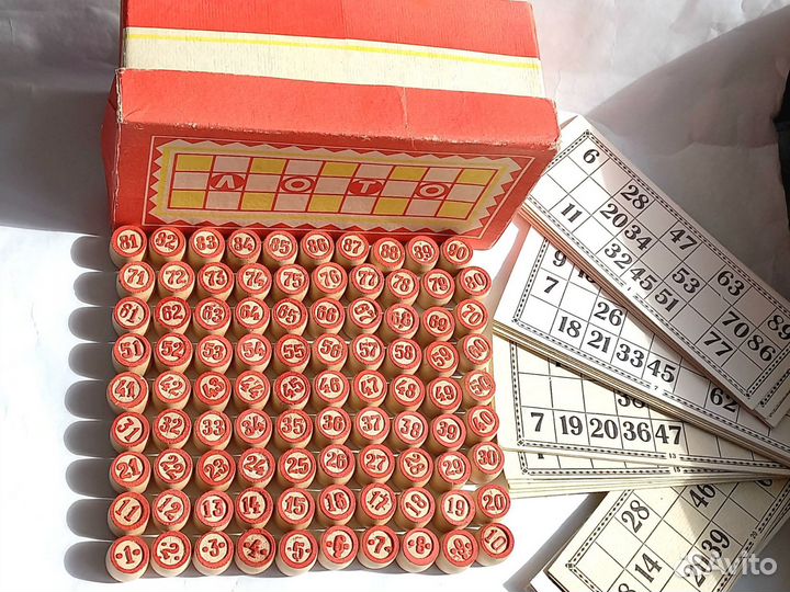 Лото СССР советское деревянные бочонки