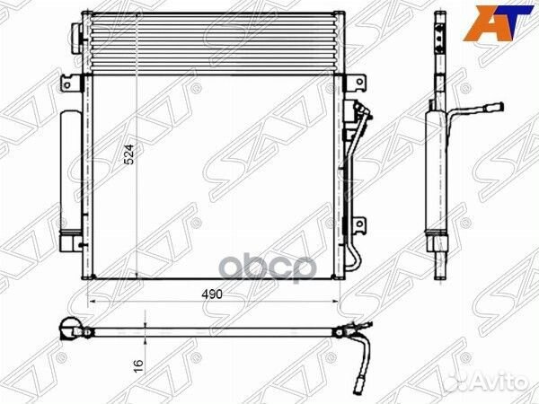 Радиатор кондиционера Dodge Nitro 06-11