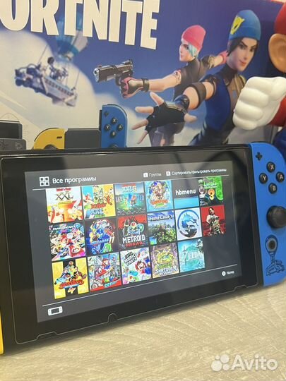 Nintendo Switch V2 Fortnite Edition Прошитый