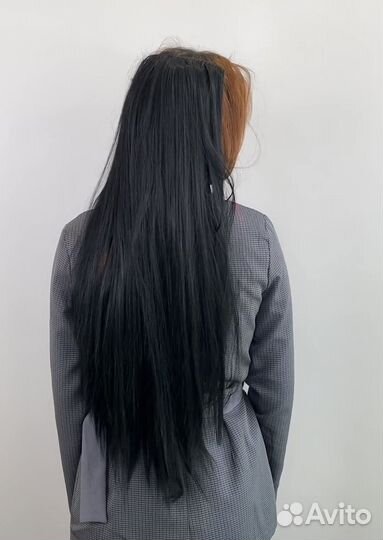 Волосы на заколках