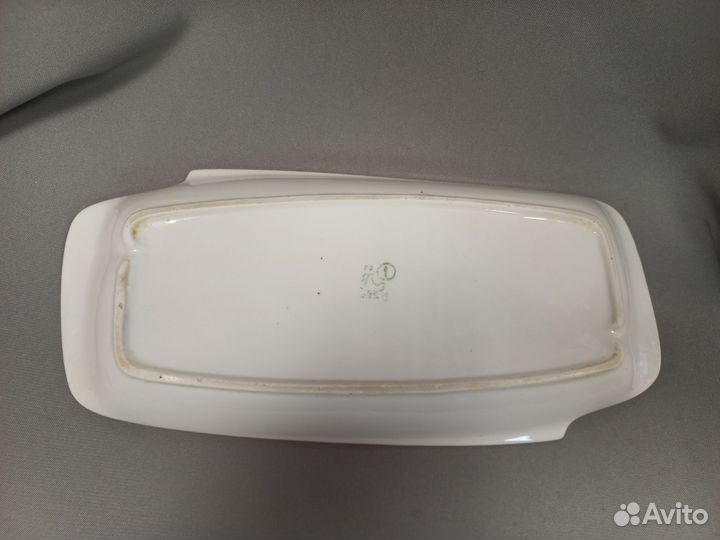 Сервировочное блюдо Селедочница Фарфор Вербилки