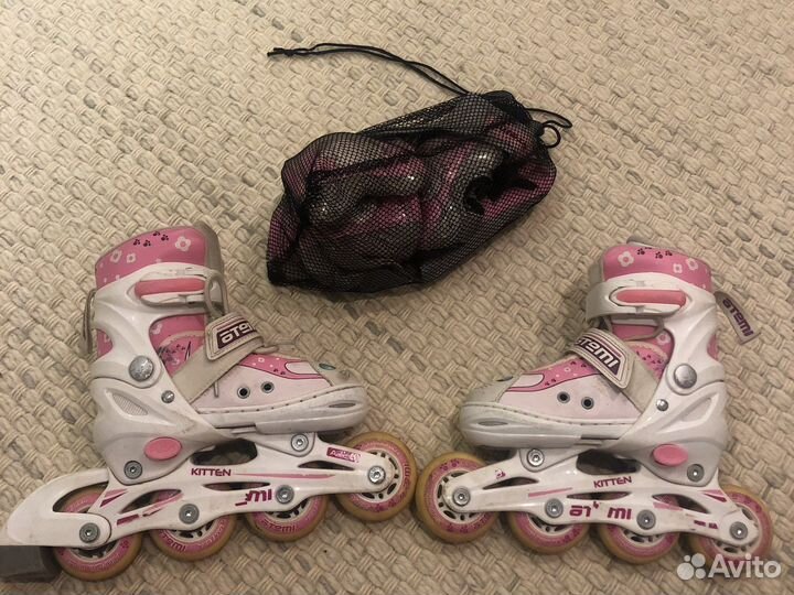 Роликовые коньки для девочки размер 27-30