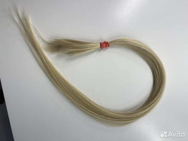 Волосы для наращивания 60 см блонд
