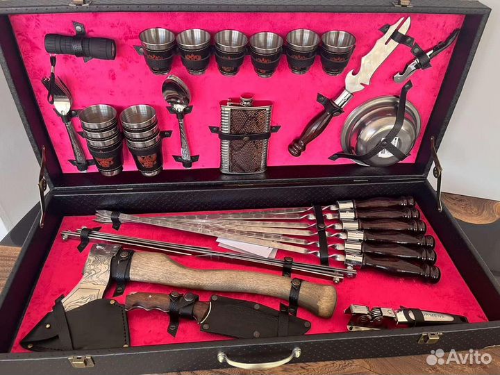 Подарочный набор для шашлыка в кейсе №9