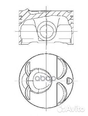 06D107065M Поршень audi/VW/skoda/seat двиг. 2.0