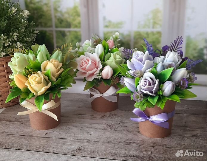 Букет из мыла