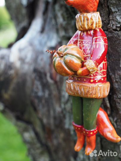 Елочная игрушка ручной работы Лисенок