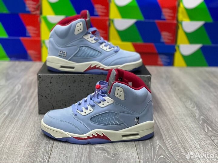 Кроссовки Air Jordan 5 Ice Blue (41-45)