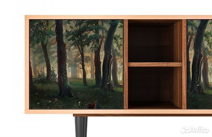 Тв-тумба T5 - Орех - Rain in the Oak Forest