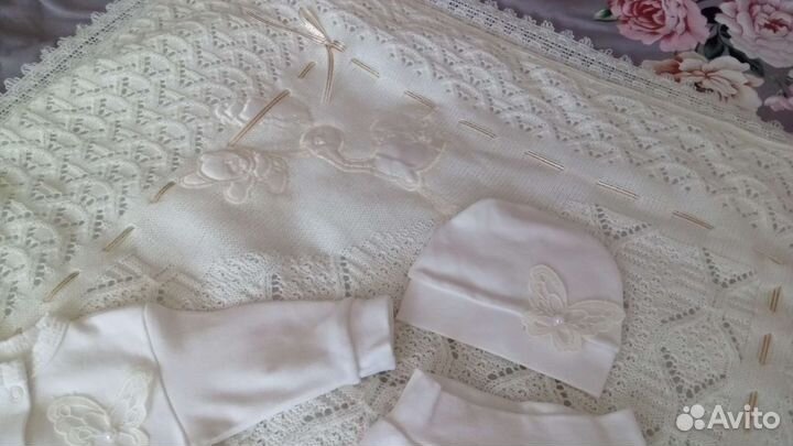 Комплект на выписку для девочки лето