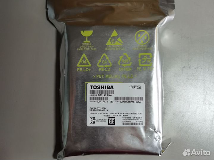Жесткий диск Toshiba DT01ACA100