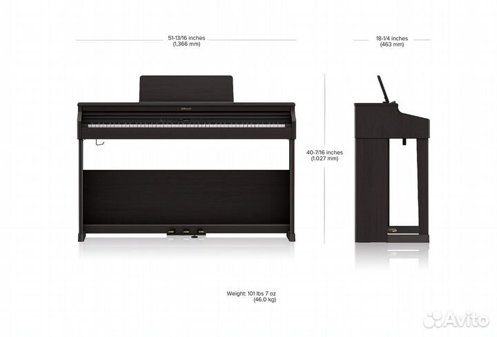 Цифровое пианино Roland RP701-WH