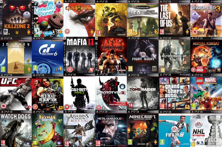 90 топовых игр PS3