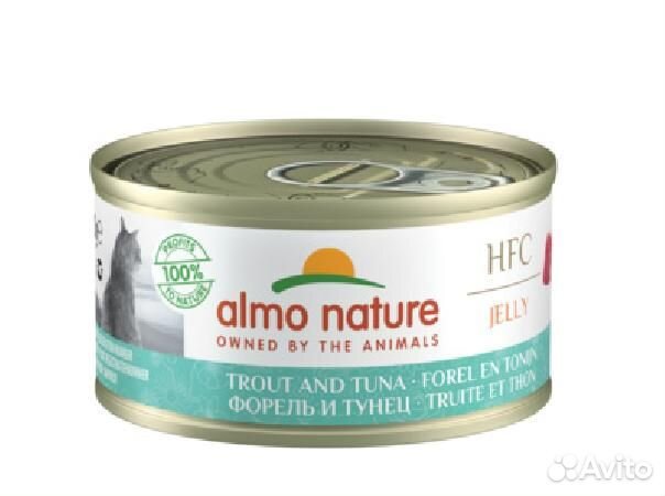 Almo Nature консервы Консервы для Кошек с Форелью