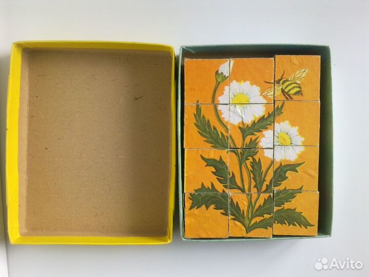 Кубики детские, винтаж, СССР, 1980-е