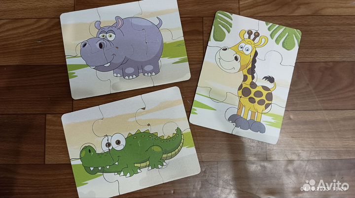 Деревянные пазлы для малышей