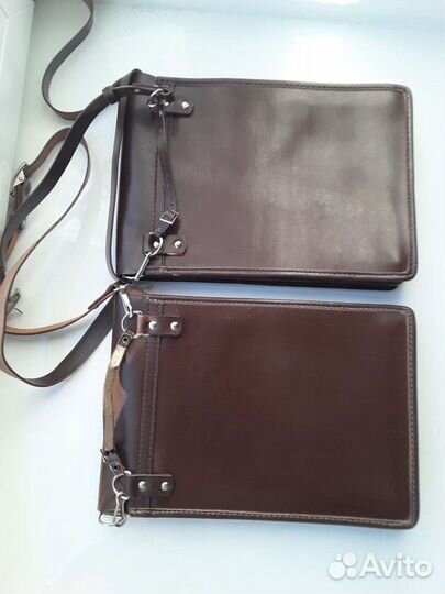 Сумка-планшет офицерская, кожаная