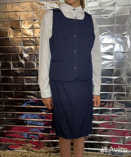 Жилетка для девочки школьная