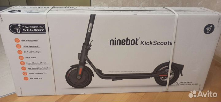 Электросамокат Ninebot KickScooter F25E (новый)