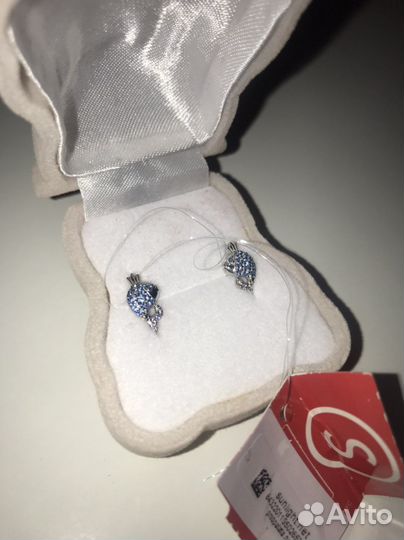 Серебряные серьги детские