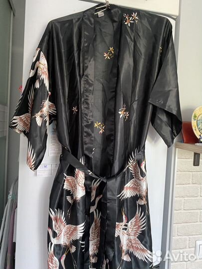 Халат и сорочка женский шелковый