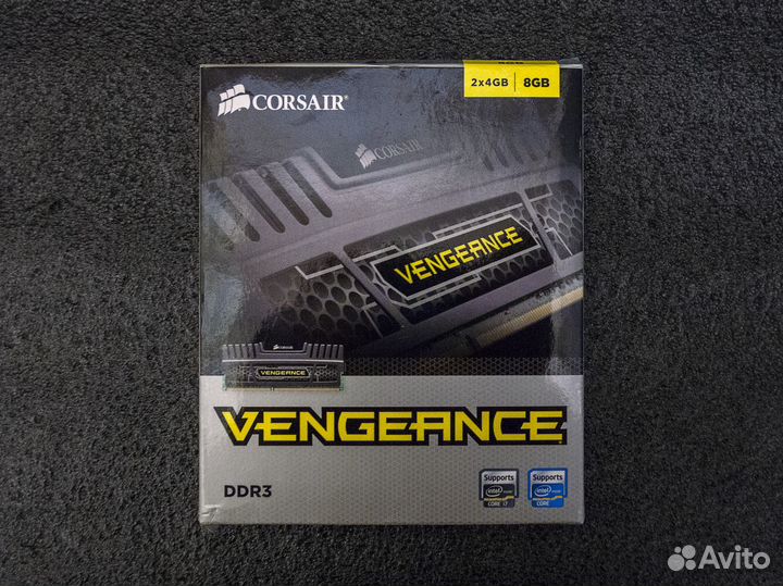 DDR3 2x4gb 1600mhz 1rank CL9-9-9-24 Vengeance