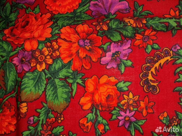 Павловопосадский платок шерсть