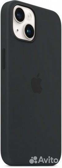 Силиконовый чехол для iPhone 14 Plus (черный)