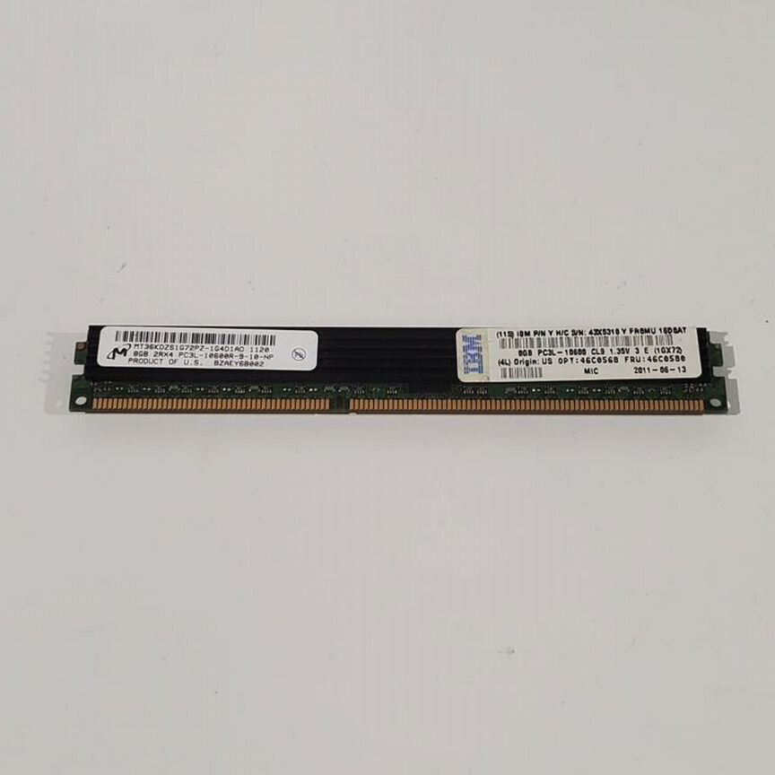 [MT36KSF1G72PZ-1G6M2HF] Опративная Память Ibm 8gb Ddr3 Fru 46c0580 Mt36ksf1g72pz-1g6m2hf