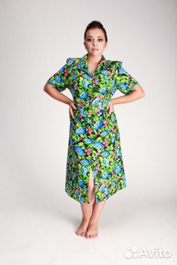 Халат ситец,бязь пуговица