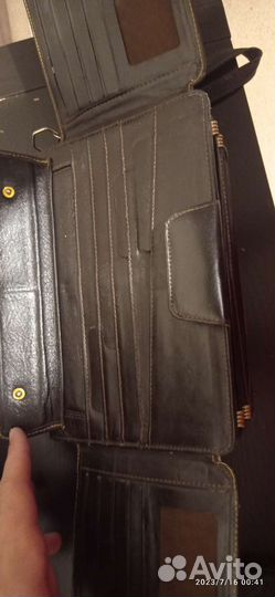 Сумка кожанная мужская портмоне