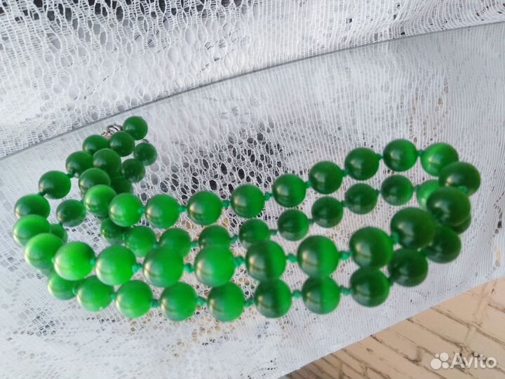 Бусы Тигровый глаз Нить через узелок Индия