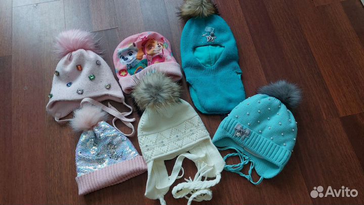 Шапки осень-зима 4-7 лет