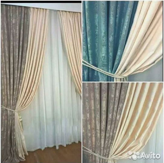 Шторы блэкауты и мрамор