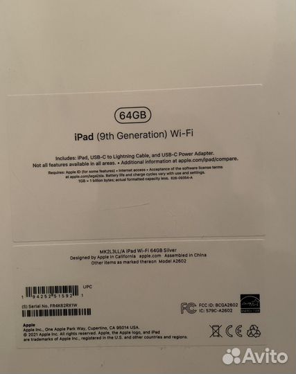 Планшет Apple iPad 2021 10.2