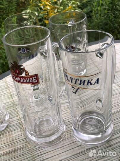 Пивные кружки и бокалы новые