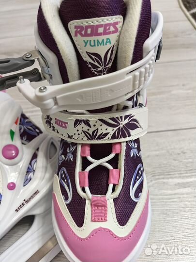 Коньки раздвижные детские Roces yuma girl 30-35