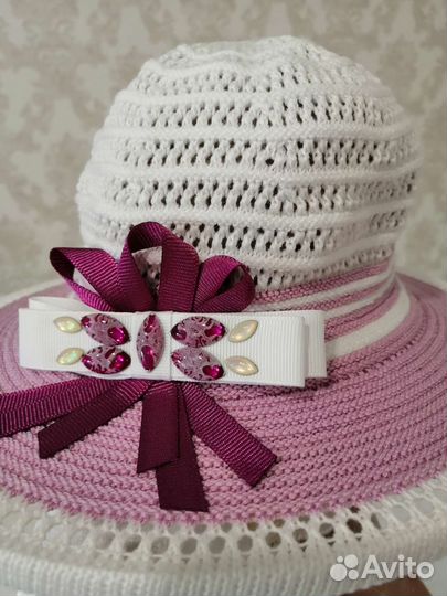 Шляпка для девочки 5-6 лет