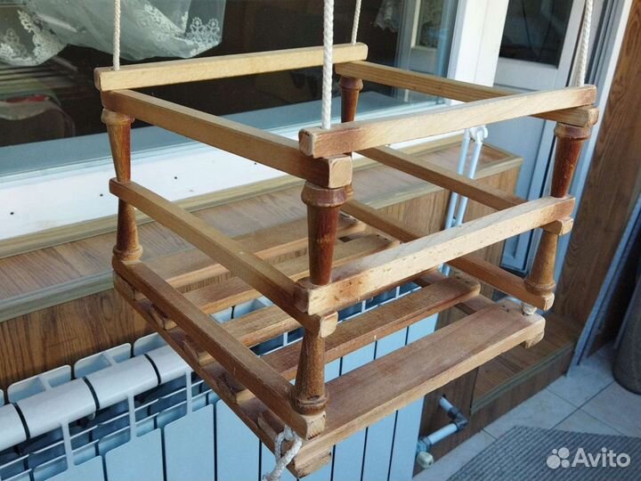 Детские деревянные качели