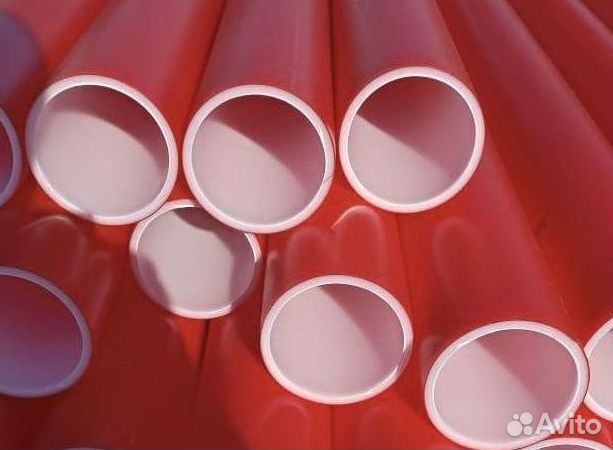 Трубка красная для кабельных сетей 2х