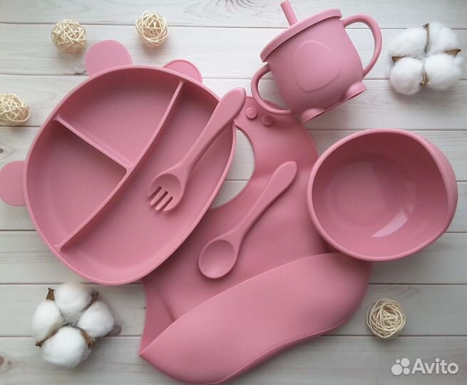 Посуда для малышей из пищевого силикона