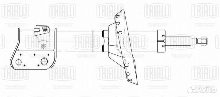 Амортизатор газовый передний правый trialli AG2235