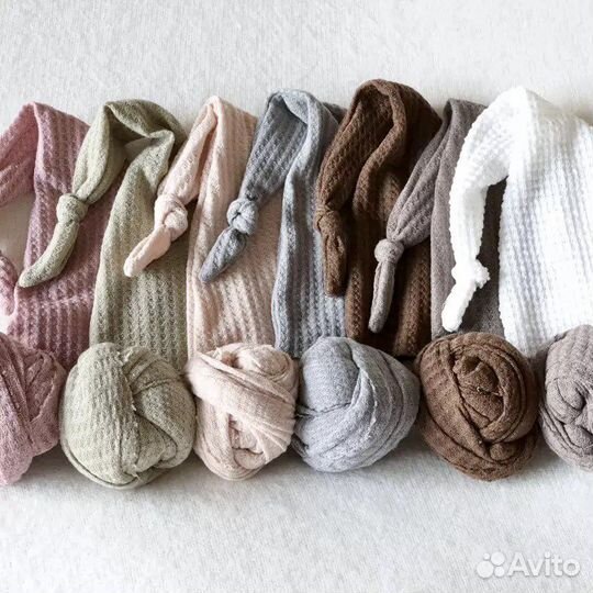 Колпачок и палантин для фотосессии малыша