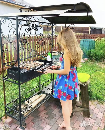 Беседка с мангалом