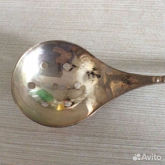 Ложка шумовка серебро 84