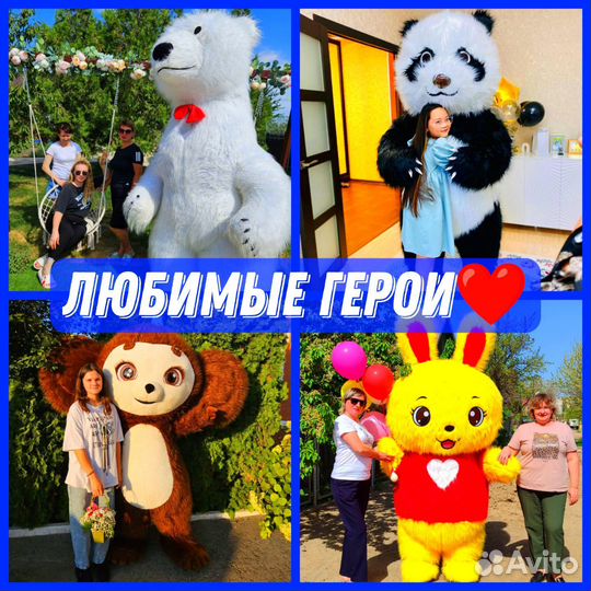 Белый Мишка Поздравление Ростовой Медведь Аниматор