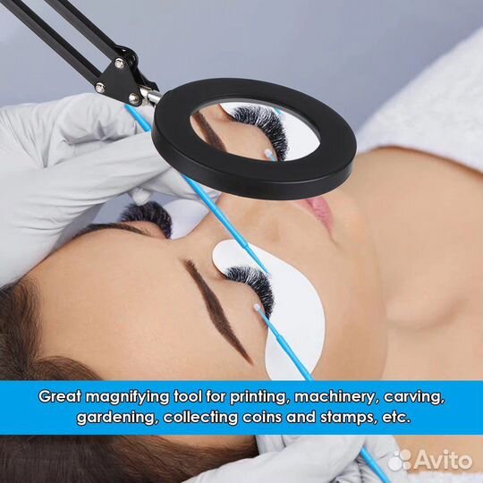 Лампа лупа настольная 8х кратная