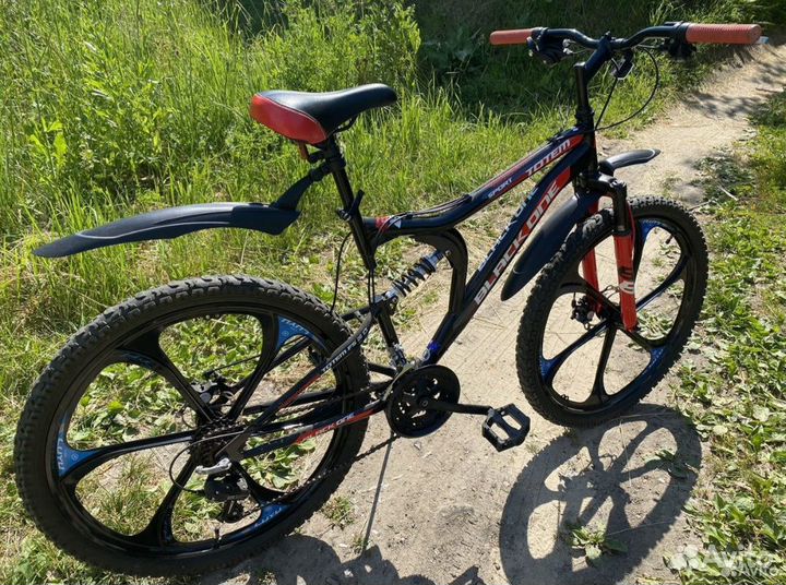 Двухподвесный велосипед black ONE totem