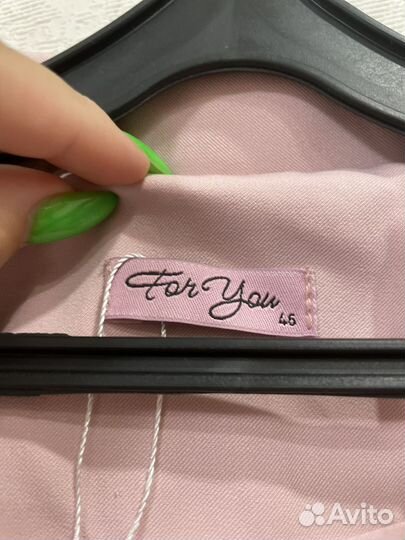 Пиджак женский 44 46 розовый